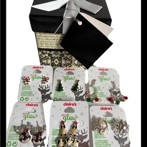 Claire's Festive Glow Earring Collection 6 sets